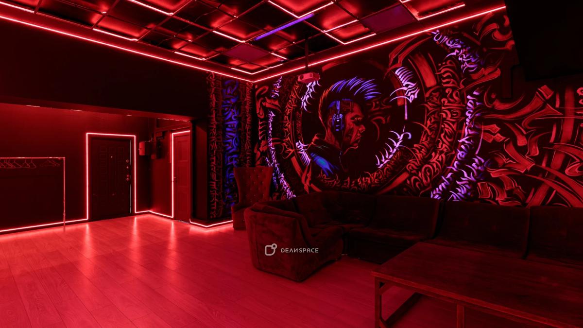 Лофт Cyberpunk с пилоном, караоке и PS 5 на Бауманской - Фото №9