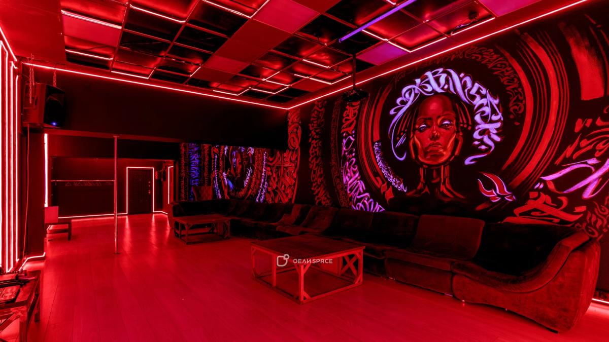 Лофт Cyberpunk с пилоном, караоке и PS 5 на Бауманской - Фото №6