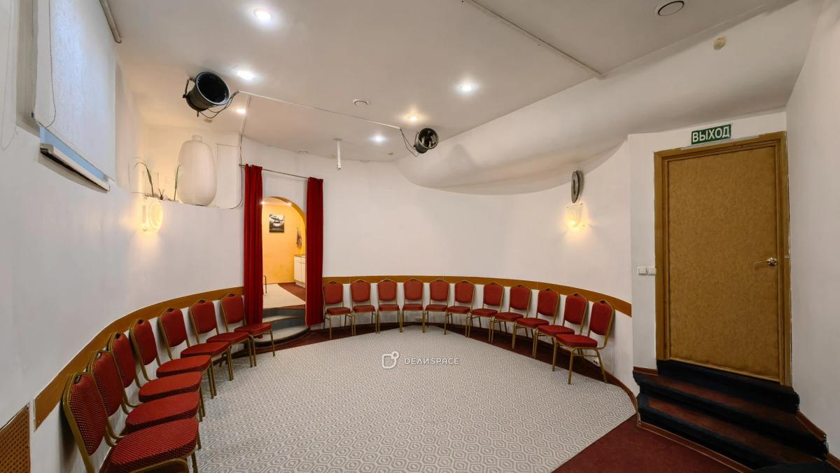 Зал "Овальный" с мини-сценой и кухней для тренингов, семинаров, мастер-классов, деловых и дружеских встреч м. Новослободская - Фото №8