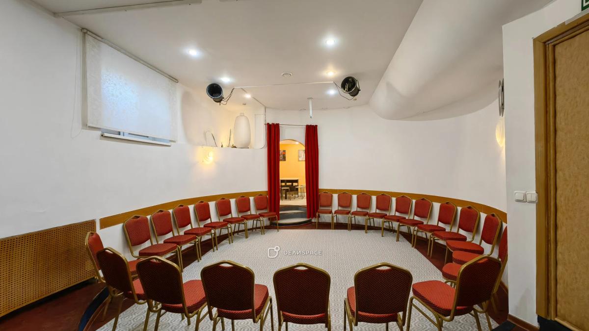 Зал "Овальный" с мини-сценой и кухней для тренингов, семинаров, мастер-классов, деловых и дружеских встреч м. Новослободская - Фото №10