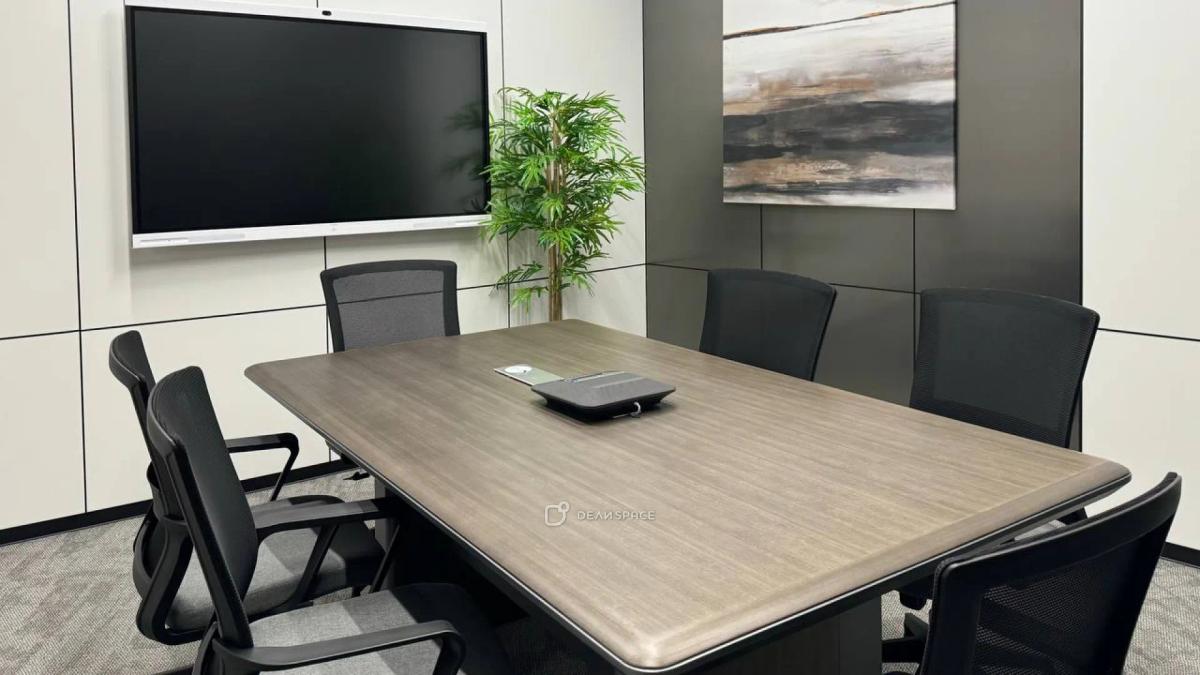 Бизнес-зал для переговоров на 6 человек в Москва-Сити - Фото №1