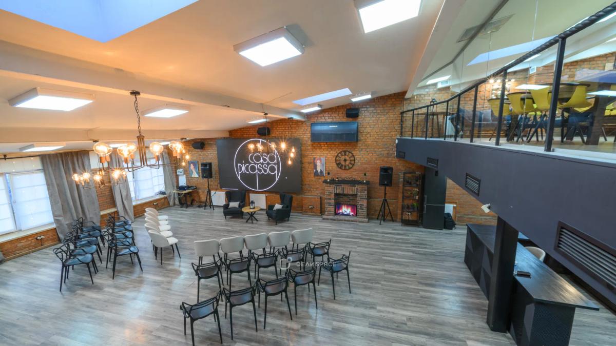 Лофт "Модильяни" : 150 м² для тренингов — камин-лаунж, до 120 участников - Фото №6